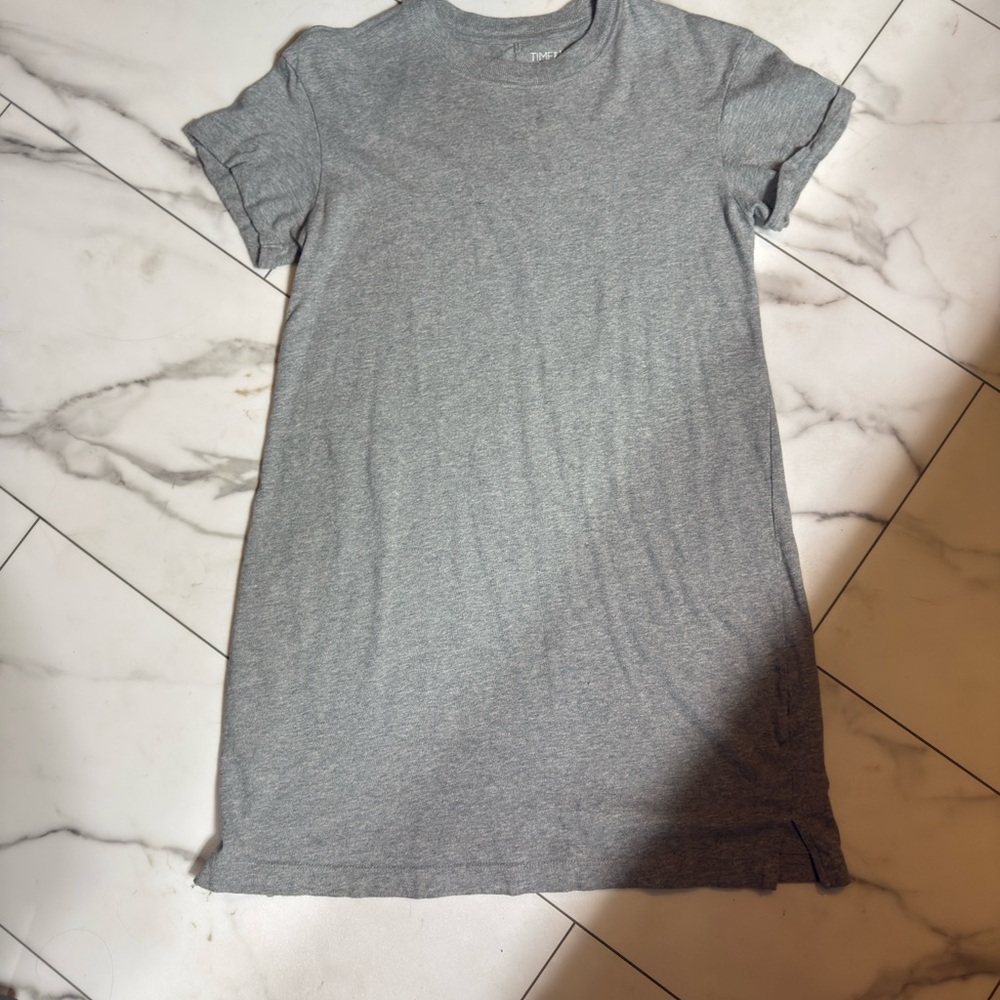 Time and Tru Gray T-Shirt Dress
